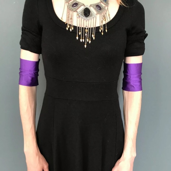 Stretchy Arm Bands Super Hero Costume Black Gloves Cuffs Cosplay Comic Armbands - Picture 6 of 10